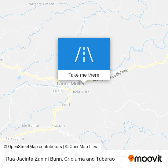 Rua Jacinta Zanini Bunn map