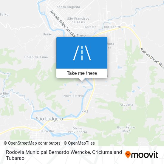 Rodovia Municipal Bernardo Werncke map
