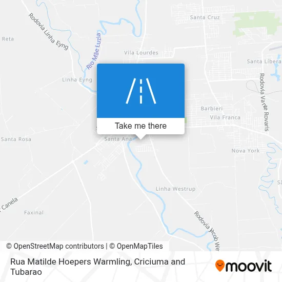 Rua Matilde Hoepers Warmling map