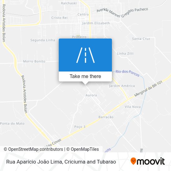 Rua Aparício João Lima map