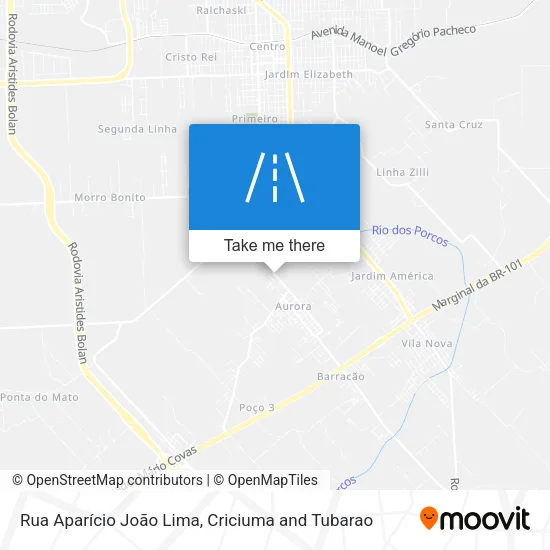 Rua Aparício João Lima map