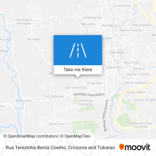 Rua Terezinha Benta Coelho map
