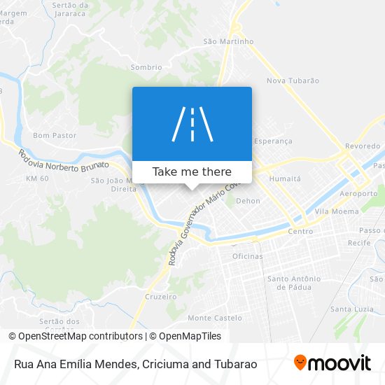 Mapa Rua Ana Emília Mendes