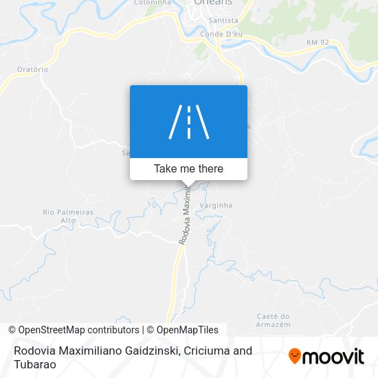 Rodovia Maximiliano Gaidzinski map