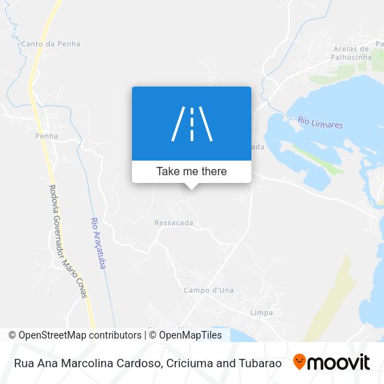 Rua Ana Marcolina Cardoso map
