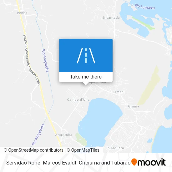 Servidão Ronei Marcos Evaldt map