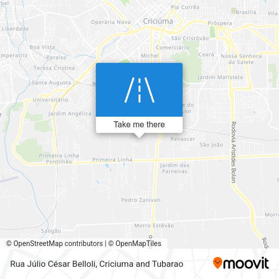Rua Júlio César Belloli map