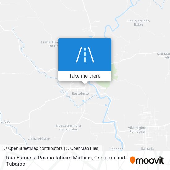 Rua Esmênia Paiano Ribeiro Mathias map