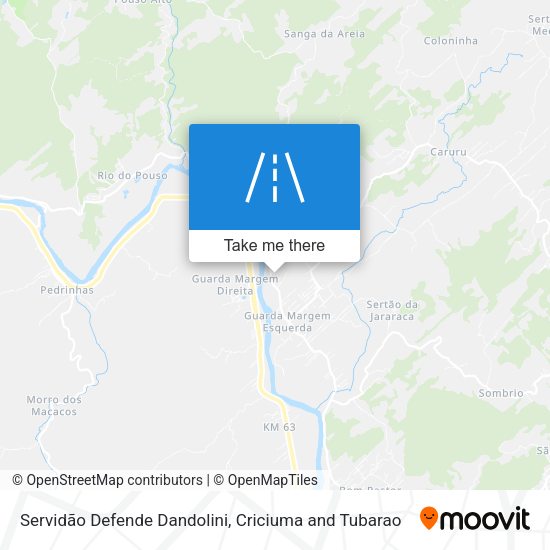Servidão Defende Dandolini map