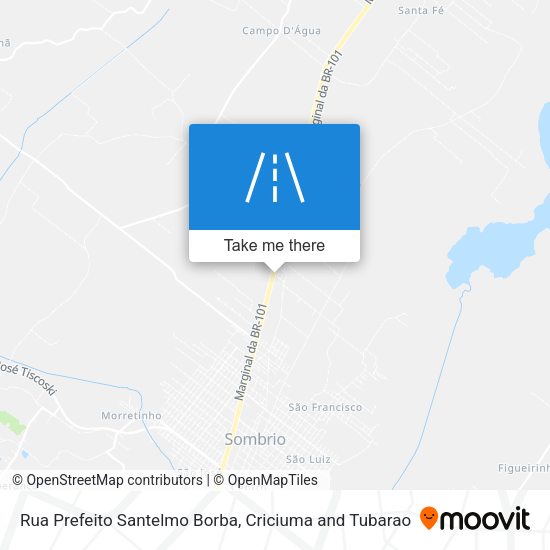 Rua Prefeito Santelmo Borba map