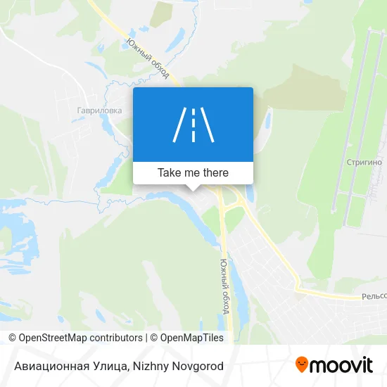 Авиационная Улица map