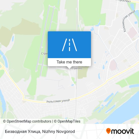 Безводная Улица map