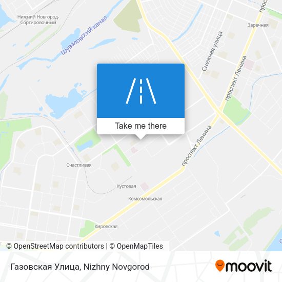 Газовская Улица map