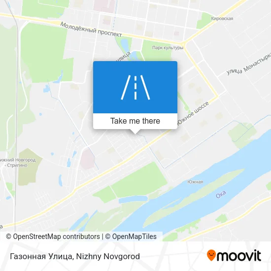 Газонная Улица map