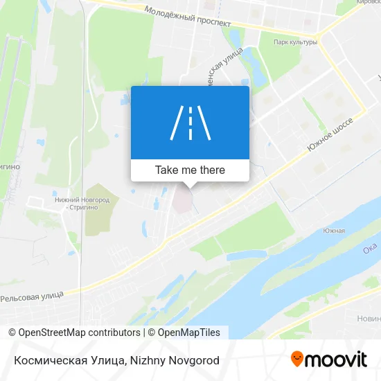 Космическая Улица map