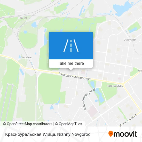 Красноуральская Улица map
