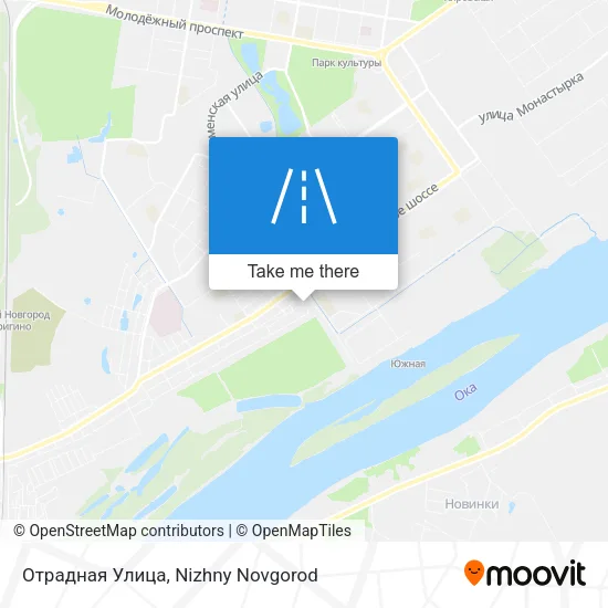 Отрадная Улица map