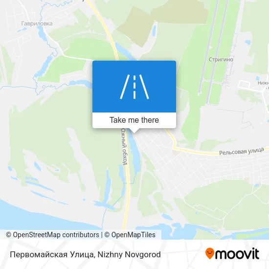 Первомайская Улица map