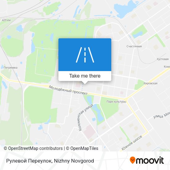 Рулевой Переулок map