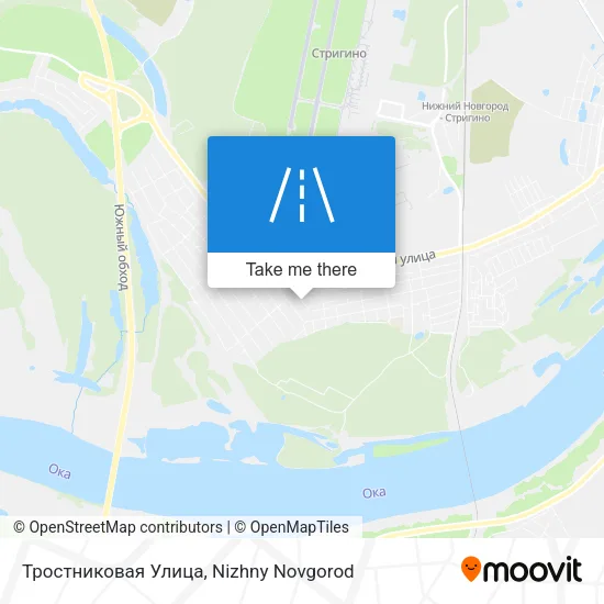 Тростниковая Улица map