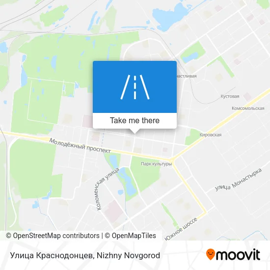 Улица Краснодонцев map