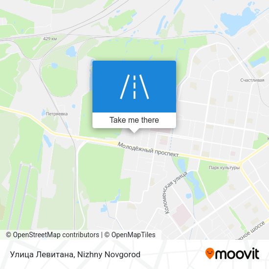 Улица Левитана map