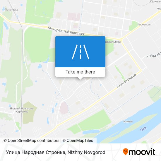 Улица Народная Стройка map