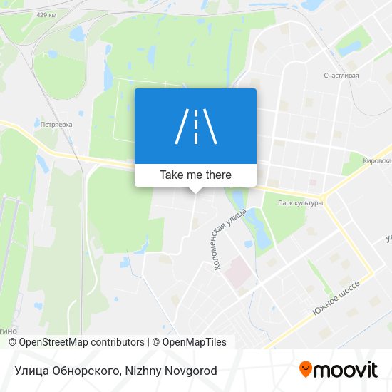 Улица Обнорского map