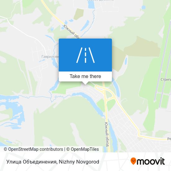 Улица Объединения map