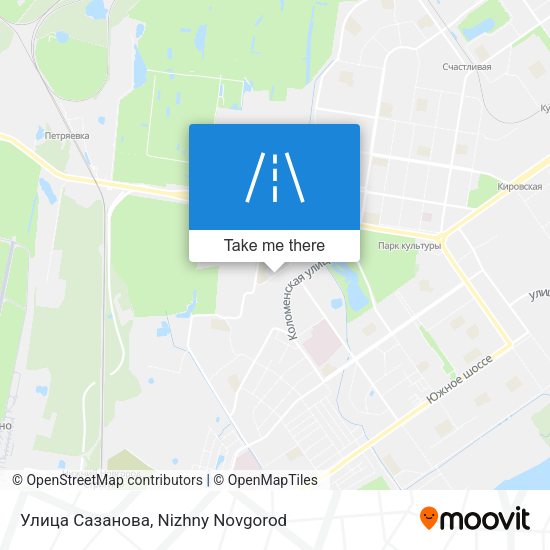 Улица Сазанова map