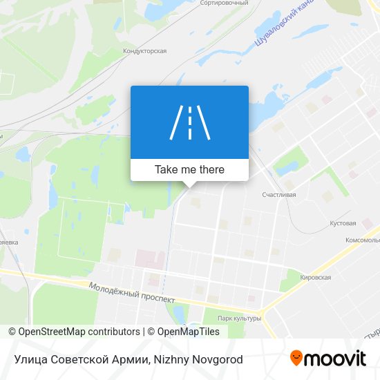 Улица Советской Армии map