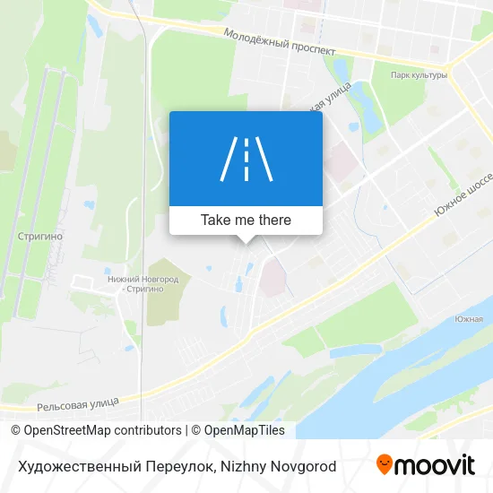 Художественный Переулок map