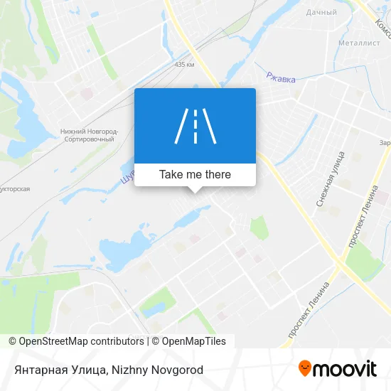 Янтарная Улица map