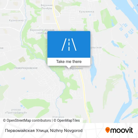 Первомайская Улица map