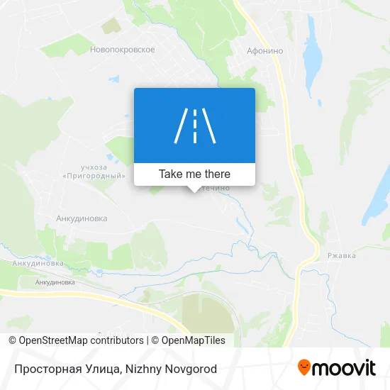 Просторная Улица map