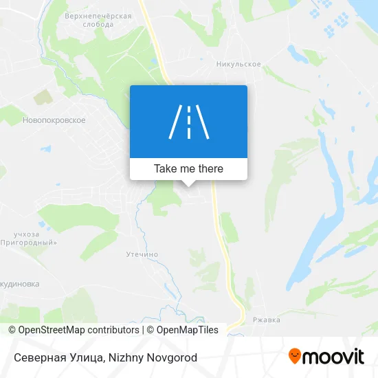 Северная Улица map