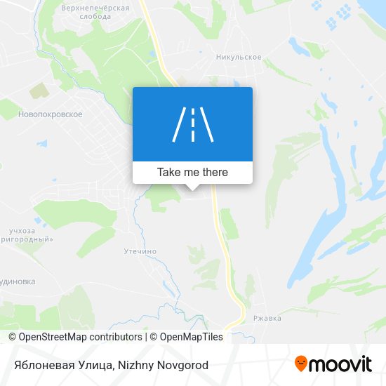 Яблоневая Улица map