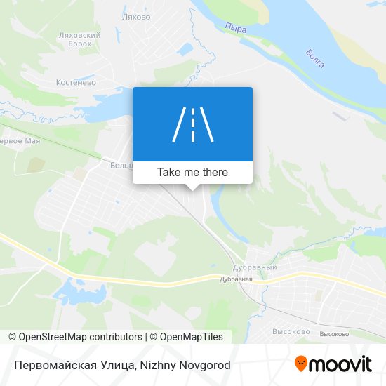 Первомайская Улица map