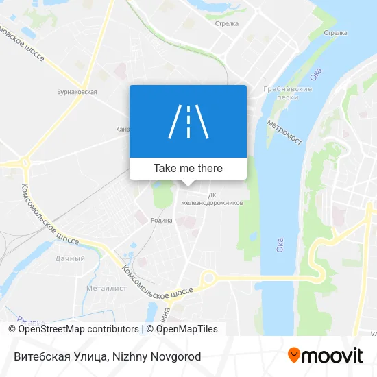 Витебская Улица map