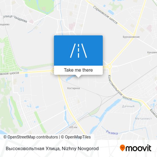 Высоковольтная Улица map