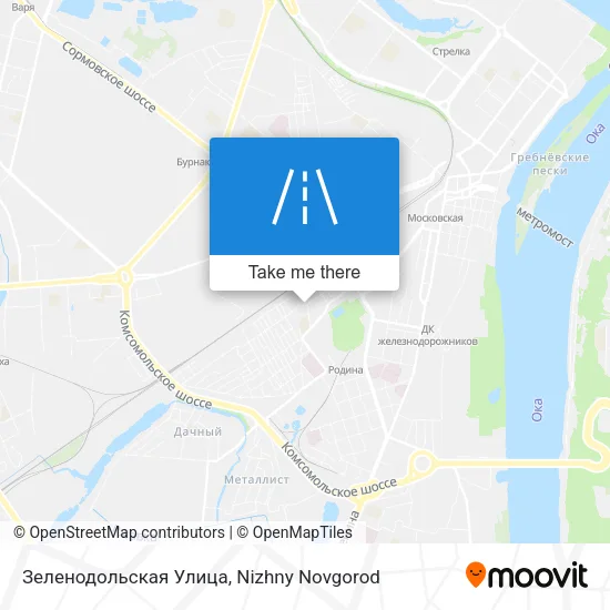 Зеленодольская Улица map