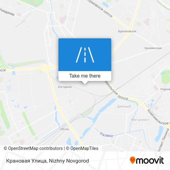 Крановая Улица map