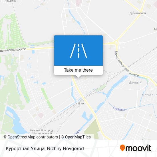 Курортная Улица map