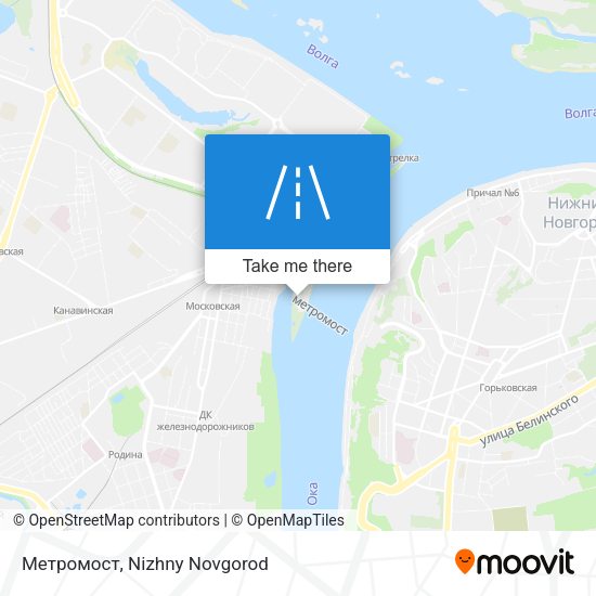 Метромост map