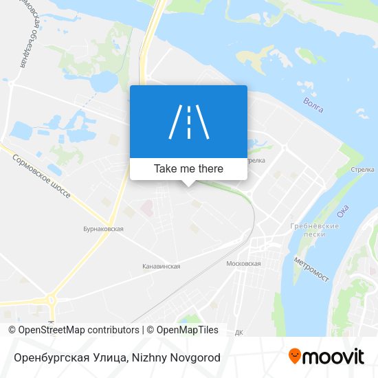 Оренбургская Улица map