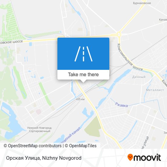 Орская Улица map