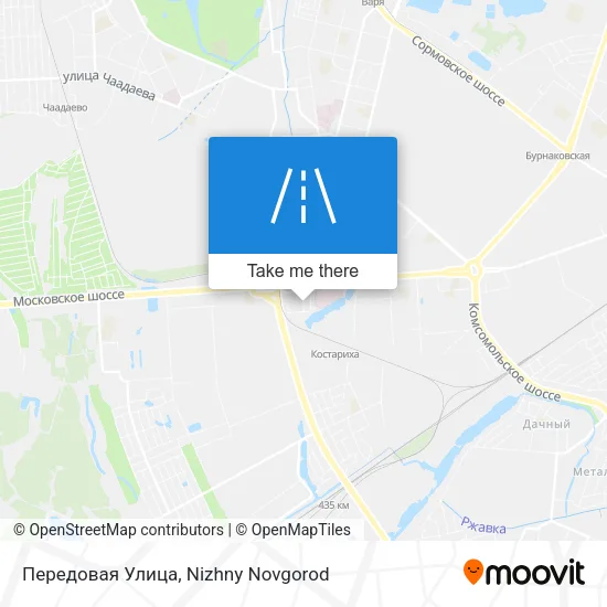 Передовая Улица map