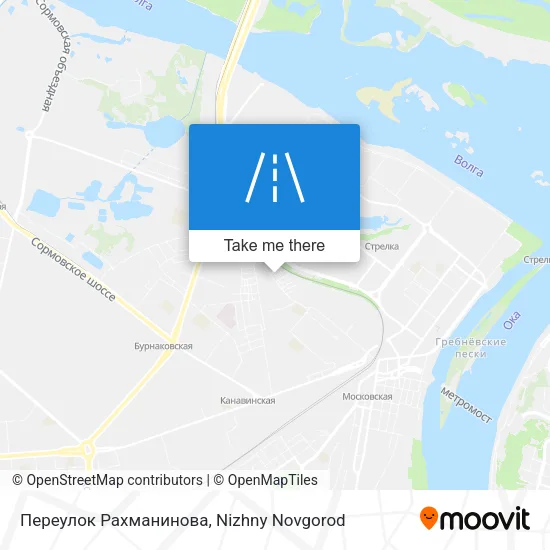 Переулок Рахманинова map