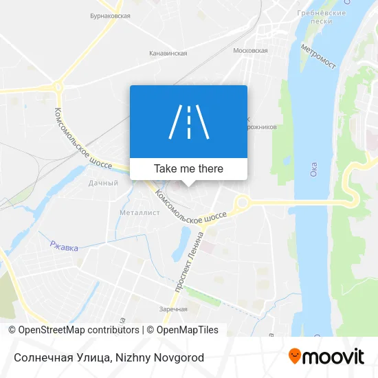 Солнечная Улица map