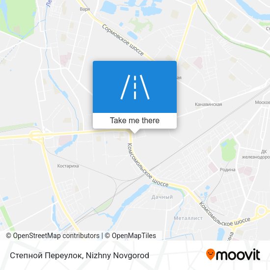 Степной Переулок map